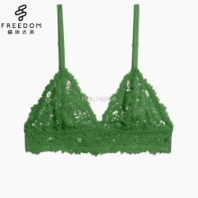 2017 Nouveau design Chaîne Dentelle Ensemble Encaje Sexy Lingerie Maille Plu Taille Triangle Femmes Personnalisé Bralette